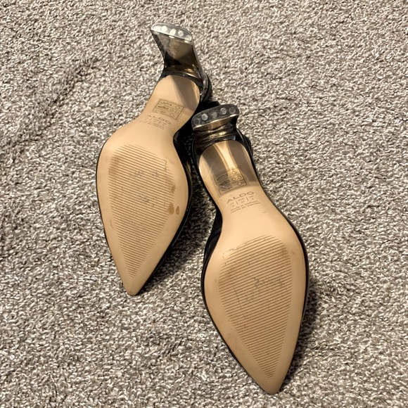 Used Aldo Jelly Slingback Heels Size 10 - Picture 4 of 7